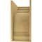 Ekena Millwork 12"W x 24"D x 24"H Classic Hughes Rough Cedar Woodgrain TimberThane Corbel, Primed Tan CORUR12X24X24HUGRCPR - alternate 3